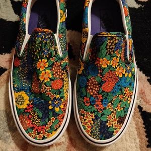 Vans Liberty of London Multi Floral Slip Sneakers
